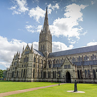 Buy canvas prints of Salisbury Cathedral - exterior by Paul Piciu-Horvat