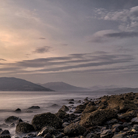 Buy canvas prints of  Sunset over Cloch Lighthouse  by Ali  Daisley