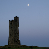 Buy canvas prints of  Castle by moon light by Richard Auty