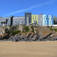 Buy canvas prints of  Tenby West Wales by Jane Emery