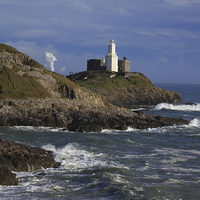 Buy canvas prints of  Mumbles Lighthouse by Jane Emery