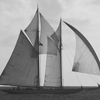 Buy canvas prints of  Under Full Sail by Jane Emery