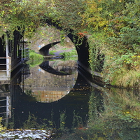 Buy canvas prints of  Port Tennent Canal - Times Past by Jane Emery