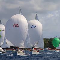 Buy canvas prints of Sailing Barbados by Jane Emery
