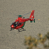 Buy canvas prints of AIR AMBULANCE WALES by Jane Emery
