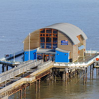 Buy canvas prints of RNLA Mumbles Lifeboat Station by Jane Emery