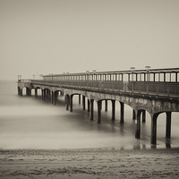 Buy canvas prints of  Boscombe Pier Bournemouth by Mark Churchill