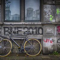 Buy canvas prints of  Amsterdam Graffiti by Mark Churchill