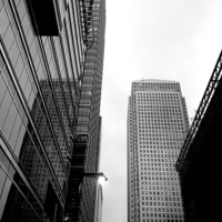 Buy canvas prints of  Canary Wharf, London. by Jeremy Moseley