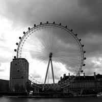 Buy canvas prints of London eye skyline  by Jeremy Moseley
