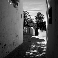 Buy canvas prints of looking out, Ibiza.  by Jeremy Moseley
