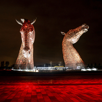 Buy canvas prints of  The Kelpies by Tracey Russell