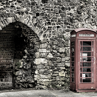Buy canvas prints of  Phone boxes by Brian Jenkins