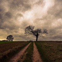 Buy canvas prints of Storm cloud over Bredon Hill by Louise Wilden