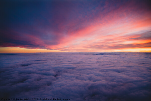 From above the clouds Picture Board by Louise Wilden