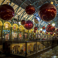 Buy canvas prints of  Covent Garden Christmas by Louise Wilden
