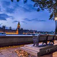 Buy canvas prints of Houses of parliament at dusk by Louise Wilden