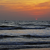 Buy canvas prints of  Sunset in Arabian Sea by Lalam M