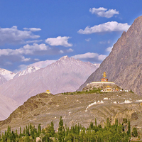 Buy canvas prints of  Diskit Monastary or Diskit Gompa by Lalam M