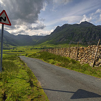 Buy canvas prints of The Road to the Langdales by Antony Burch