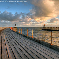 Buy canvas prints of Whitby Pier entrance by Antony Burch