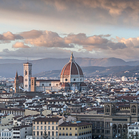 Buy canvas prints of  Florence from Michelangelo Square by Roberto Bettacchi
