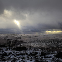 Buy canvas prints of  A Wintry Marsden Moor by Jonathan Wragg