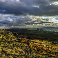 Buy canvas prints of View Over Diggle, Oldham by Jonathan Wragg