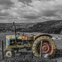 Buy canvas prints of  Abandoned Tractor by Jonathan Wragg