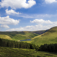 Buy canvas prints of  Greenfield Reservoir by Jonathan Wragg
