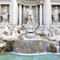 Buy canvas prints of Trevi Fountain, Rome, Italy by Dave Carroll