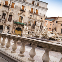 Buy canvas prints of Palermo, Sicily, Italy - Fountain of Shame by Dave Carroll