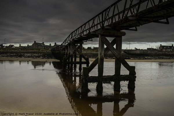 Lossiemouth East Beach Bridge Picture Board by Mark Fraser