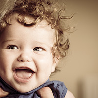 Buy canvas prints of Happy Baby by benny hawes