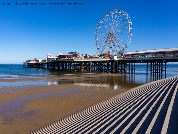 Blackpool Central Pier Picture Board by Stephen Read