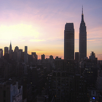 Buy canvas prints of  Sunrise in New York by Jason Kerner