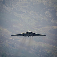 Buy canvas prints of  Vulcan XH558 through the Lakes by Jason Kerner