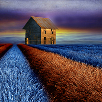 Buy canvas prints of  The little brown barn   by Heaven's Gift xxx68
