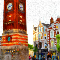 Buy canvas prints of  crouch end festival painting  N8  by Heaven's Gift xxx68