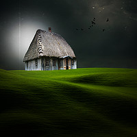 Buy canvas prints of The  little silver cottage  by Heaven's Gift xxx68