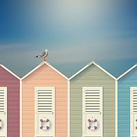 Buy canvas prints of beach huts  by Heaven's Gift xxx68