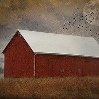 Buy canvas prints of The  Red Barn  by Heaven's Gift xxx68