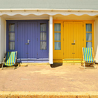Buy canvas prints of Beach Huts Bournemouth beach  by Heaven's Gift xxx68