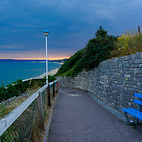 Buy canvas prints of west cliff Sunset Bournemouth Dorset Uk  by Heaven's Gift xxx68