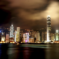 Buy canvas prints of Storm Clouds over Hong Kong by David Taylor