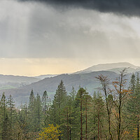 Buy canvas prints of Lake District sun rays by Jonathon barnett