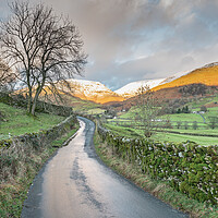 Buy canvas prints of Winding road Grasmere Lake District by Jonathon barnett
