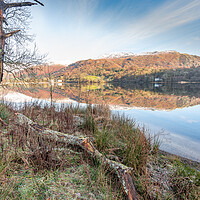 Buy canvas prints of Reflections on Grasmere, Lake District by Jonathon barnett