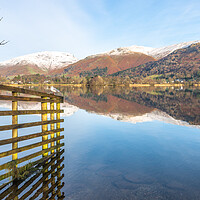 Buy canvas prints of Grasmere reflections Lake District by Jonathon barnett