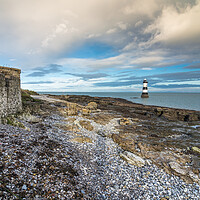 Buy canvas prints of Old wall at Penmon Point Anglesey by Jonathon barnett